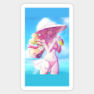 Mitsuri Beach Sticker